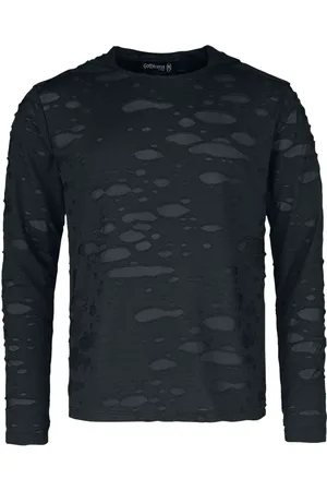 Gothicana Langærmet - Long-sleeved top with double-layer mesh - M till 5XL - Herrer