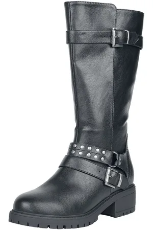 Rock Rebel Støvler - Buckles and studs - EU37 till EU40 - Damer