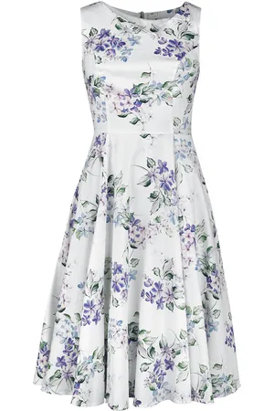 H&R London Mellemlang kjole - Naira floral swing - XS till 4XL - Damer