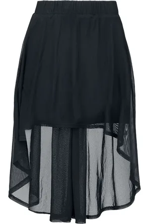 Gothicana Kort nederdel - Transparent details - S till XXL - Damer