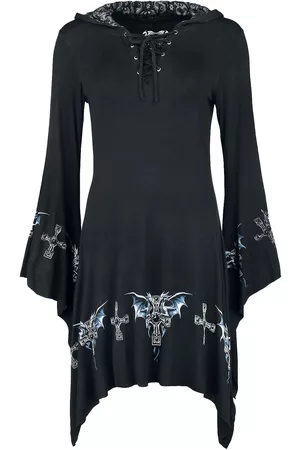Gothicana Kort kjole - Gothicana X Anne Stokes Short dragon - S till M - Damer