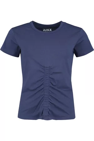 EMP T-shirt - Blue t-shirt, gathered front - XS till XXL - Damer