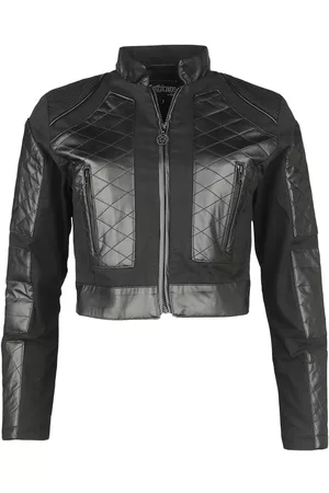 Gothicana Overgangsjakke - Short faux leather details - S till XXL - Damer