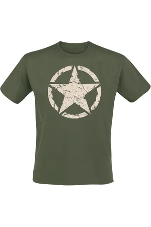 GASOLINE BANDIT T-shirt - Army star olive - S till 3XL - Herrer