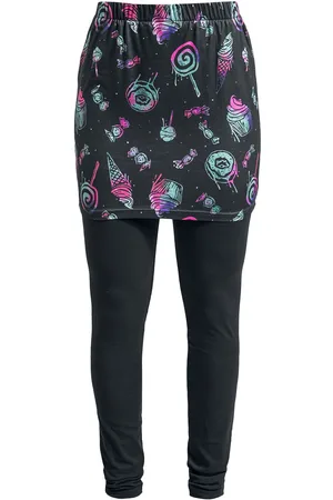 Full Volume Leggings - Leggings skirt & sweets print - S till M - Damer