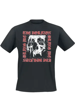 Bring Me The Horizon T-shirt - Metal Logo Skull - L till XXL - Herrer