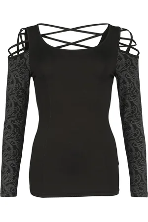 EMP Langærmet - Long-sleeved top cold-shoulder detail - S till XXL - Damer