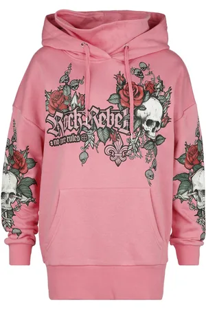 Rock Rebel Hættetrøje - Prints and rhinestones - S till XXL - Damer