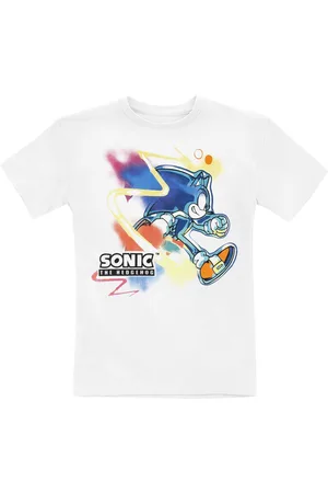 Sonic The Hedgehog Gaming T-shirt - Børn - Sonic face - 104 - Unisex
