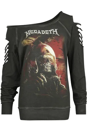 Megadeth Sweatshirt - Fighter Pilot - S till L - Damer