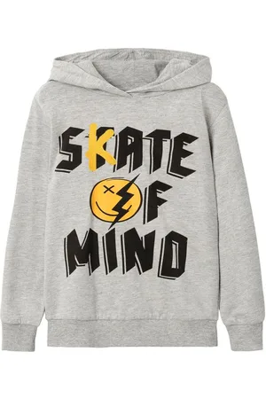 NAME IT Hættetrøje til børn - Baby- & børnetøj - Nash Happy jumper - drenge