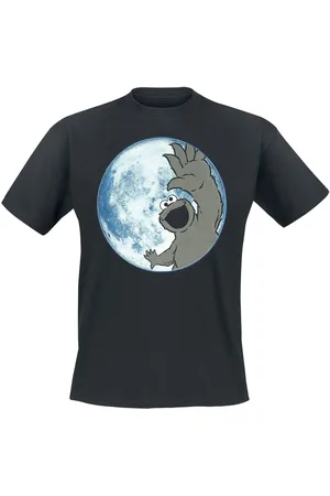 Sesamstraße T-shirt - Moon - Cookie Monster - S till L - Herrer