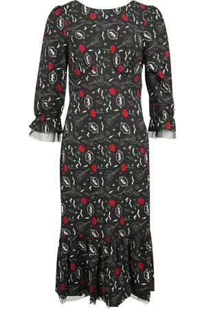 Hell Bunny Lang kjole - Lilth maxi - XS till L - Damer