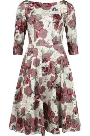 H&R London Mellemlang kjole - Tilly tea party swing - XS till S - Damer