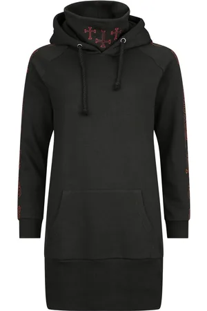 EMP Kort kjole - Hoodie dress skulls - S - Damer