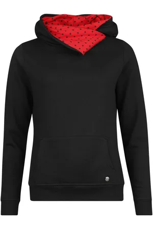 Pussy Deluxe Hættetrøje - Black dotties - XS till S - Damer