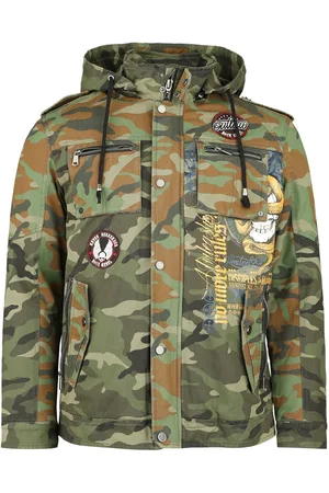 Rock Rebel Overgangsjakke - army - S till XXL - Herrer