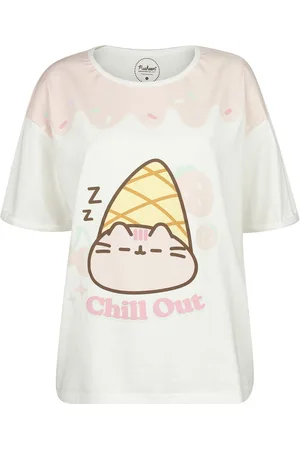 Pusheen Anime T-shirt - Chill out - L - Damer