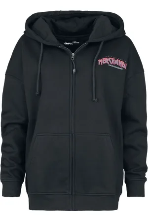EMP Hættetrøje med lynlås - Hooded jacket EMP vintage 80s logo - S till M - Damer