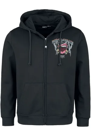 EMP Hættetrøje med lynlås - Hooded jacket EMP vintage 80s logo - S till M - Herrer