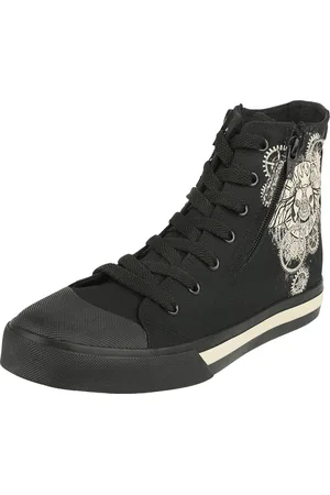 Gothicana Sneakers, høje - Industrial Beetle Print - EU38 - Unisex