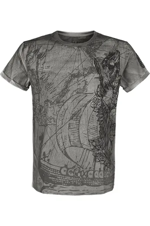 EMP T-shirt - T-shirt with Detailed Front Print - S till 5XL - Herrer