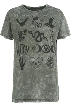 Gothicana T-shirt - Halloween symbols - M till L - Damer