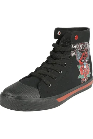 Rock Rebel Sneakers, høje - Old school print - EU37 till EU40 - Damer