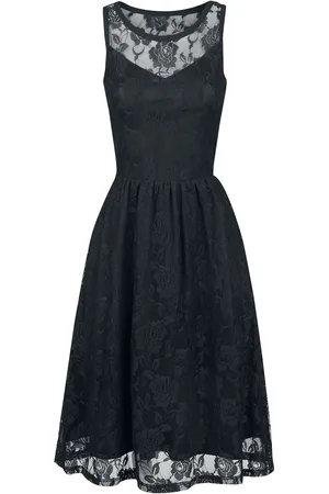Gothicana Mellemlang kjole - Sleeveless Lace - S till 5XL - Damer