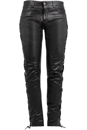 Gipsy Læderbukser - GWTie UP Jeans - S till 3XL - Damer