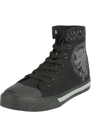 EMP Sneakers, høje - Sneaker with Wolf an Arrow Print - EU37 till EU38 - Unisex
