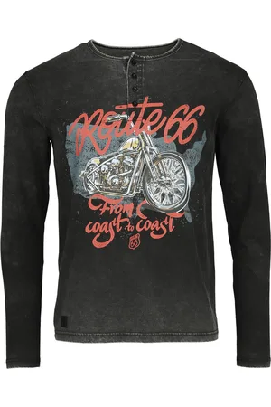 Rock Rebel Langærmet - Rock Rebel X Route 66 - Longsleeve - S till XXL - Herrer