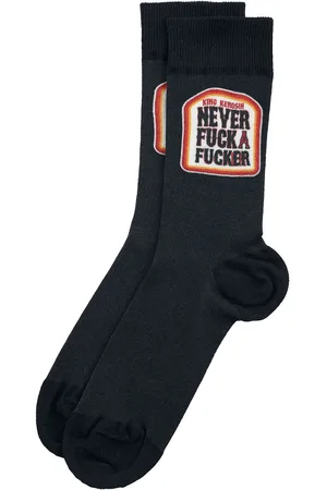 King kerosin Sokker - Never Fuck A Fucker Socks - EU39-42 till EU 43-46 - Herrer