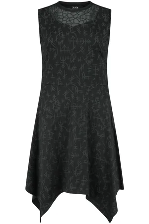 EMP Mellemlang kjole - Dress With Runes Alloverprint - S till XL - Damer