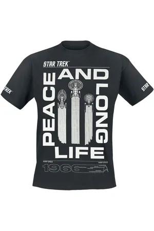 Star Trek T-shirt - Peace and Long Life - S till M - Herrer