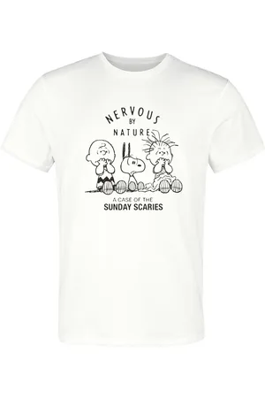 Peanuts T-shirt - Nervous By Nature A Case Of The Sunday Scaries - S till 3XL - Herrer