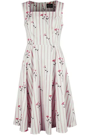 H&R London Mellemlang kjole - Dalia Floral Swing Dress - XS till S - Damer