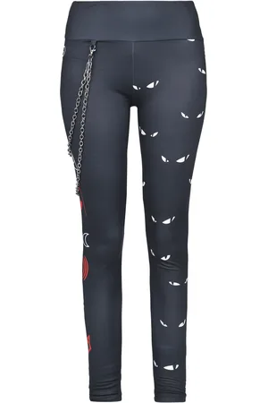 Gothicana Leggings - Gothicana X Emily the Strange leggings - S till XXL - Damer