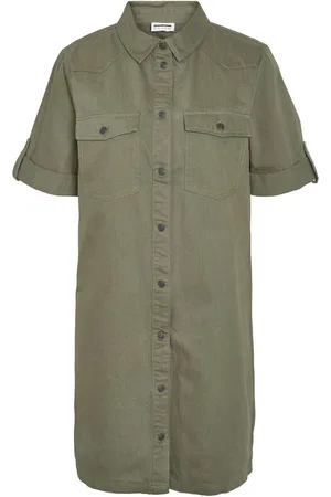 Noisy May Kort kjole - NMNEw Signe S/S denim dress CLR NOOS - XS till S - Damer