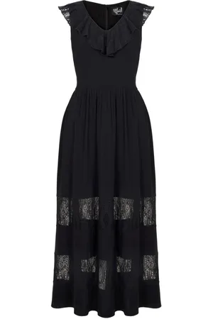 Hell Bunny Lang kjole - Mortem Maxi Dress - XS till 4XL - Damer