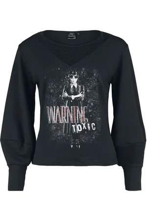 Wednesday Sweatshirt - Warning - Toxic - S till XXL - Damer