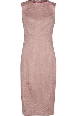 H&R London Mellemlang kjole - Elodie Polka Dot Wiggle Dress - XS till L - Damer