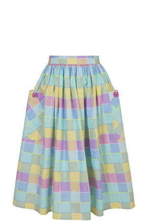 Hell Bunny Mellemlang nederdel - Skye Skirt - XS till M - Damer