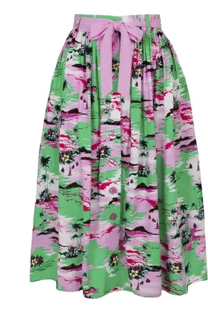 Hell Bunny Mellemlang nederdel - Kai Skirt - XS till XL - Damer
