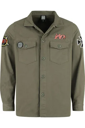 Slayer Langærmet skjorte - Amplified Collection Military Shirt - Shacket - L till XL - Herrer