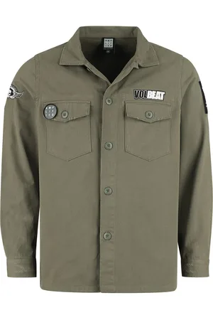 Volbeat Langærmet skjorte - Amplified Collection - Military Shirt - Shacket - S till XXL - Herrer
