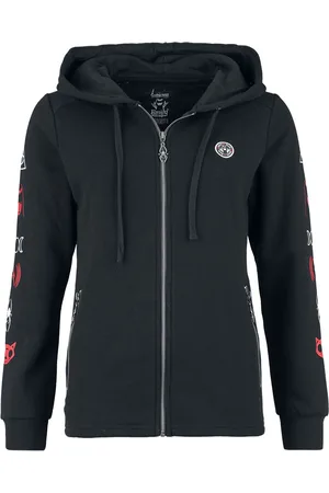 Gothicana Hættetrøje - Gothicana X Emily The Strange Hoodie Jacket - S till XXL - Damer