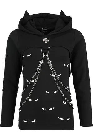 Gothicana Hættetrøje - Gothicana X Emily the Strange 2-in-1 - S till XL - Damer