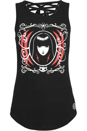 Gothicana Top - Gothicana X Emily the Strange top - S till XL - Damer