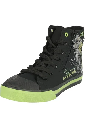 Rock Rebel Sneakers, høje - Old school cyber skull - EU37 till EU39 - Unisex